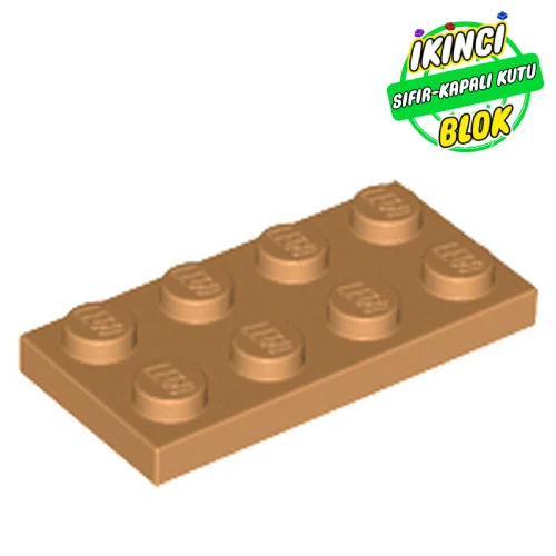 LEGO® Plate 2 x 4 Orta Nugat Sıfır