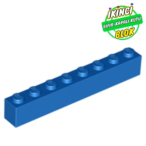 LEGO® Brick 1 x 8 Mavi Sıfır