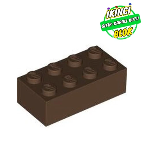 LEGO® 2 x 4 Tuğla Kahverengi Sıfır