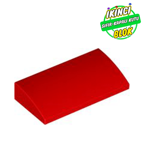 LEGO® 2 x 4 x 2/3 Eğimli Parça Kırmızı Sıfır