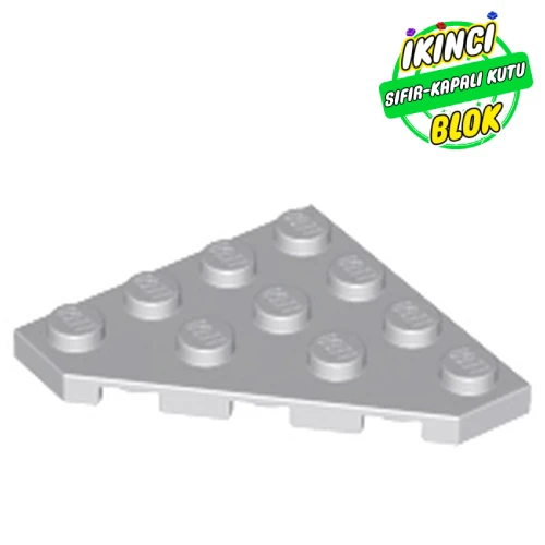 LEGO® Wedge Plate 4 x 4 Cut Corner Açık Mavimsi Gri Sıfır