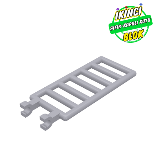 LEGO® 7 x 3 2 Klips Bağlantılı Merdiven Açık Mavimsi Gri Sıfır