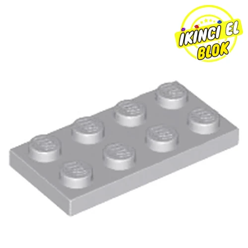 LEGO® 2 x 4 Plaka Açık Mavimsi Gri Sıfır