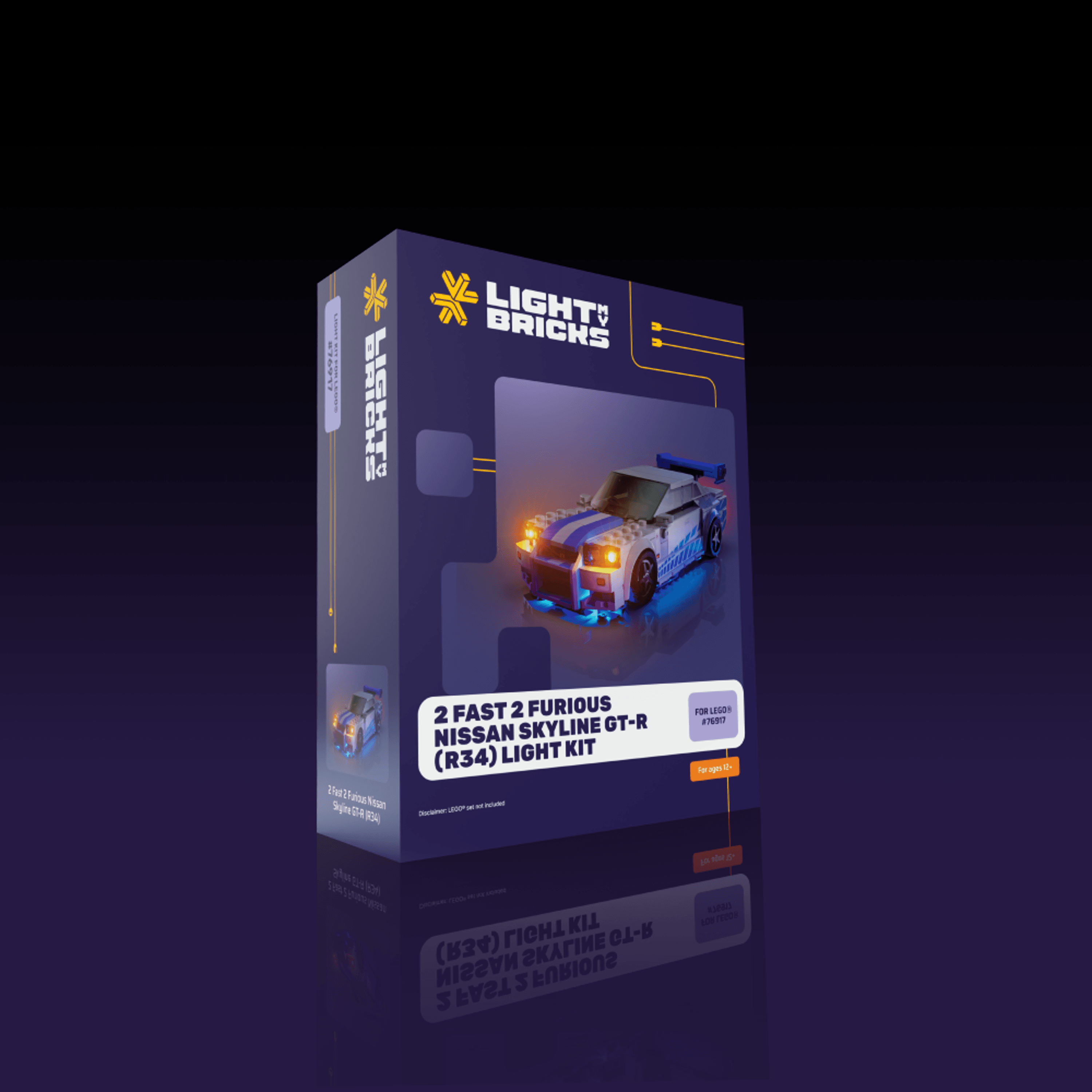 LEGO® 76917 Speed Champions 2 Fast 2 Furious Nissan Skyline GT-R (R34) Işık Kiti