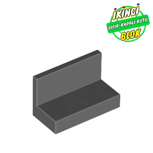 LEGO® Panel 1 x 2 x 1 [Square Corners] Koyu Mavimsi Gri Sıfır