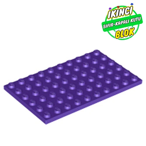 LEGO® Plate 6 x 10 Koyu Mor Sıfır