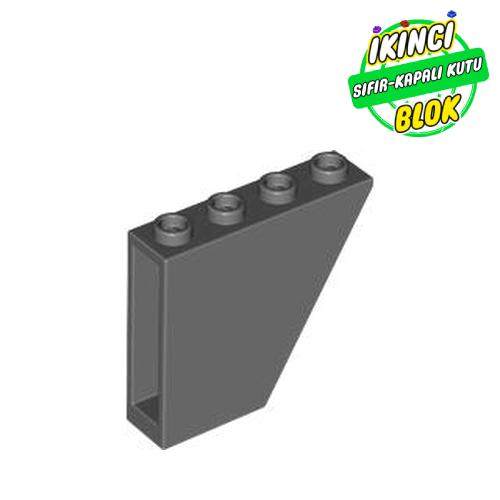 LEGO® 4 x 1 x 3 60 Derece Ters Eğimli Parça Koyu Mavimsi Gri Sıfır