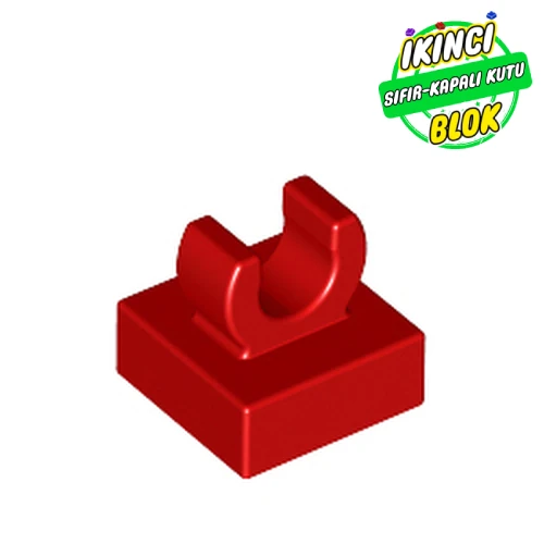 LEGO® 1 x 1 Modifiye Üst Bağlantılı Plaka Kırmızı Sıfır