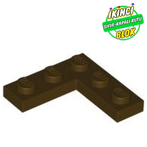 LEGO® Plate 3 x 3 Corner Koyu Kahverengi Sıfır