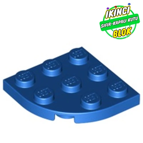LEGO® Plate Round Corner 3 x 3 Mavi Sıfır