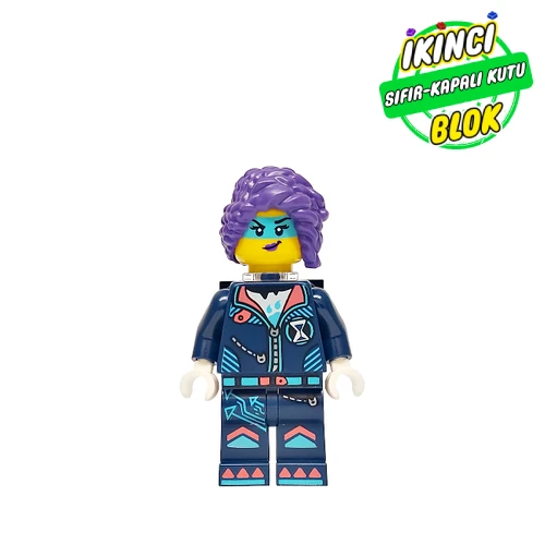 LEGO® Minifigür Zoey, Dark Blue Suit, Trans-Clear Neck Bracket Sıfır drm052