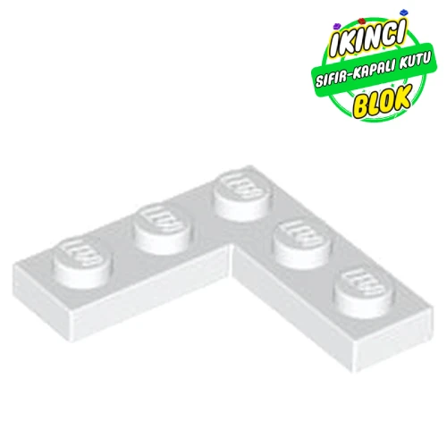 LEGO® Plate 3 x 3 Corner Beyaz Sıfır