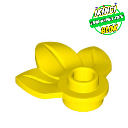LEGO® 1 x 1 3 Yapraklı Yaprak Sarı Sıfır