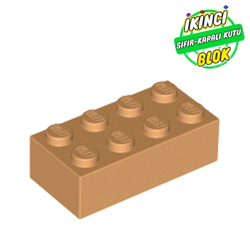 LEGO® Brick 2 x 4 Orta Nugat Sıfır