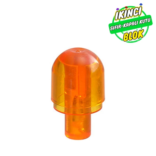 LEGO® Ampul Taraflı Çubuk Şeffaf Turuncu Sıfır