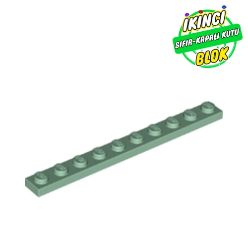 LEGO® Plate 1 x 10 Kum Yeşili Sıfır