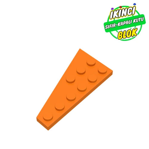 LEGO® Wedge Plate 6 x 3 Right Turuncu Sıfır