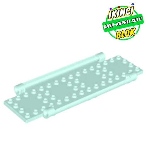 LEGO® Plate Special Book Cover Back 6 x 16 with Pin Holes Açık Akuamarin Sıfır