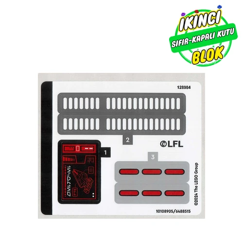 LEGO® Sticker Sheet for Set 75386-1 Renk Yok / Herhangi Bir Renk Sıfır