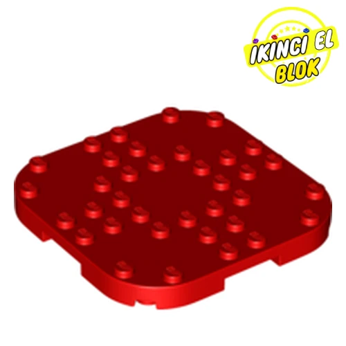 LEGO® 8 x 8 Kavisli Köşeli Modifiye Plaka Kırmızı İkinci El