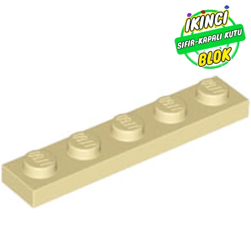 LEGO® Plate 1 x 5 Bej Sıfır