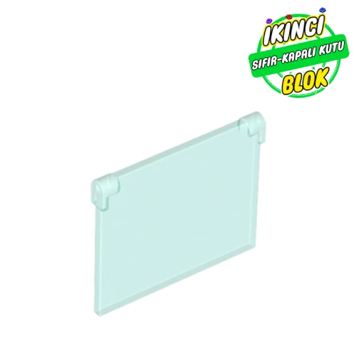 LEGO® Glass for Window 1 x 4 x 3 [Opening] ŞEffaf Açık Mavi Sıfır