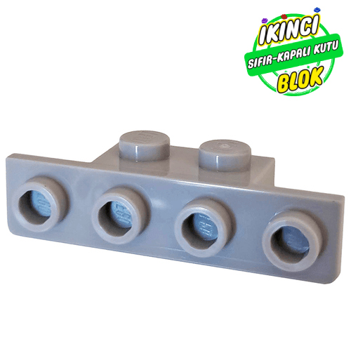 LEGO® 1 x 2 ve 1 x 4 Köşeli Kenarlı Braket Açık Mavimsi Gri Sıfır