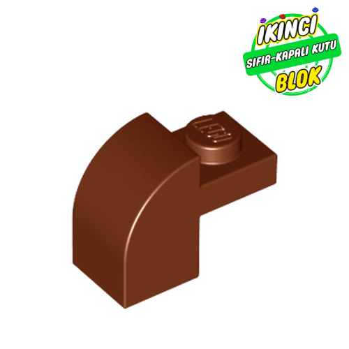 LEGO® 2 x 1 x 1 1/3 Eğimli Parça Kızıl Kahverengi Sıfır