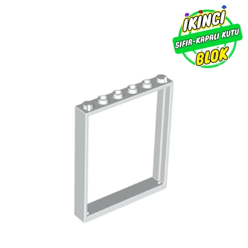 LEGO® Door Frame 1 x 6 x 6 Beyaz Sıfır