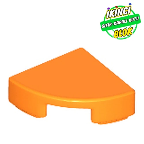 LEGO® Tile Round 1 x 1 Quarter Turuncu Sıfır
