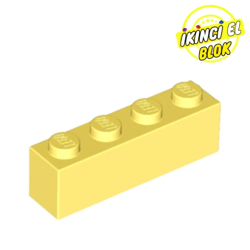 LEGO® Brick 1 x 4 Parlak Açık Sarı İkinci El