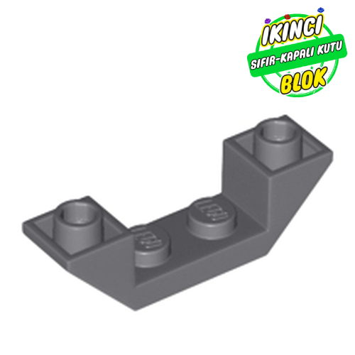 LEGO® 4 x 1 Çiftli 45 Derece Ters Eğimli Parça Koyu Mavimsi Gri Sıfır