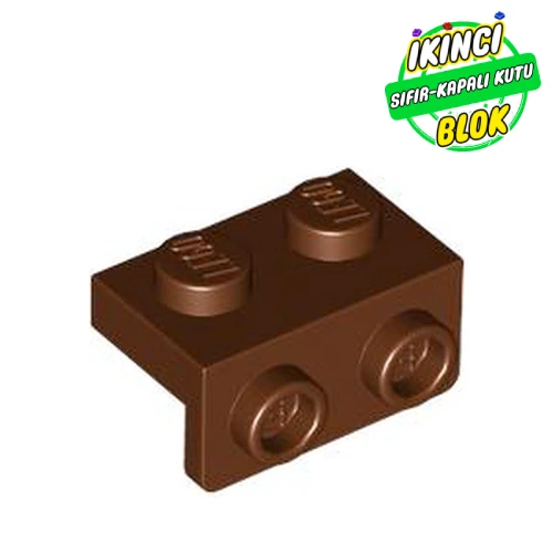 LEGO® Bracket 1 x 2 - 1 x 2 Kırmızımsı Kahverengi Sıfır