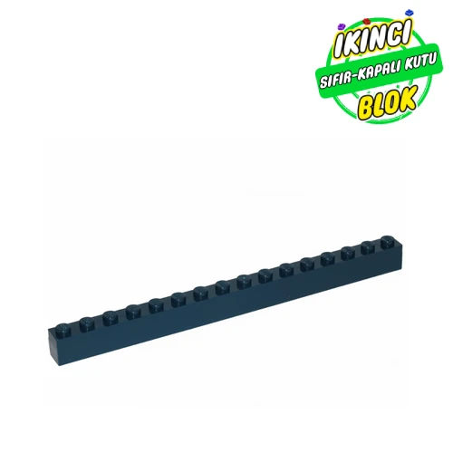 LEGO® Brick 1 x 16 Koyu Mavi Sıfır