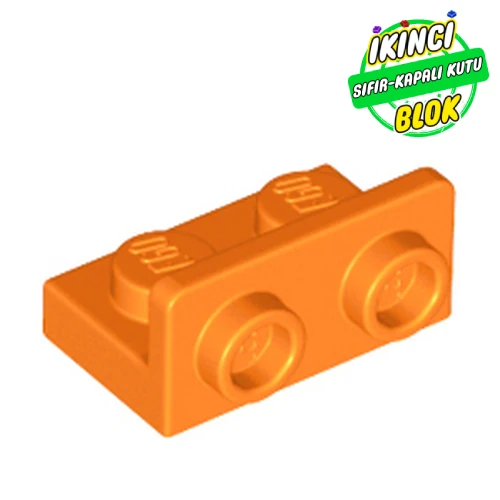 LEGO® 1 x 2 Braket Ters 1 x 2 Bağlantılı Turuncu Sıfır