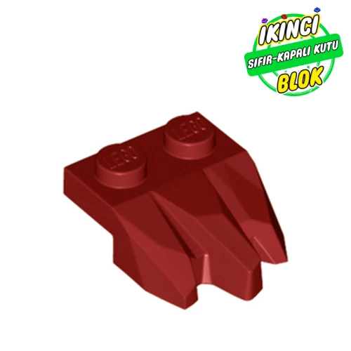 LEGO® Plate Special 2 x 3 with Rocks Koyu Kırmızı Sıfır