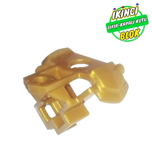 LEGO® Minifig Neckwear Armor Double Shoulder Pad with Scabbard for 2 Katanas İnci Altın Sıfır