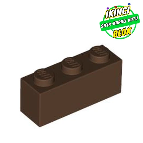 LEGO® 1 x 3 Tuğla Kahverengi Sıfır