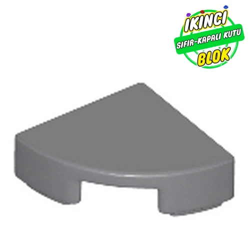 LEGO® Tile Round 1 x 1 Quarter Koyu Mavimsi Gri Sıfır