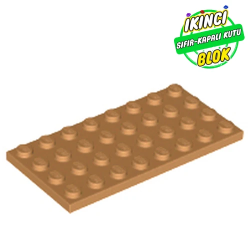 LEGO® Plate 4 x 8 Orta Nugat Sıfır