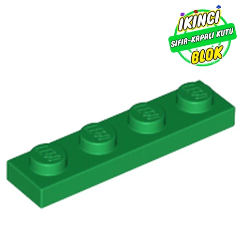 LEGO® Plate 1 x 4 Yeşil Sıfır