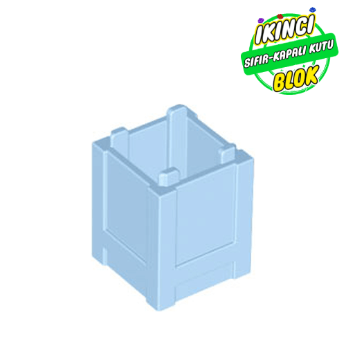 LEGO® 2 x 2 x 2 Üstü Açık Hazne Parlak açık mavi Sıfır