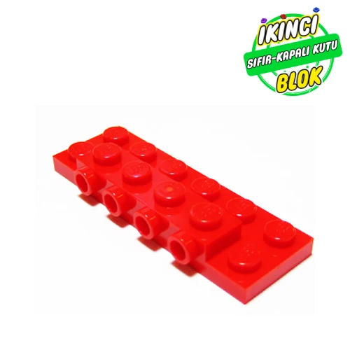 LEGO® Plate Special 2 x 6 x 2/3 with 4 Studs on Side, 3 Support Walls on Bottom Kırmızı Sıfır