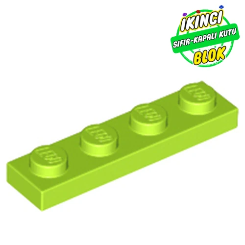 LEGO® Plate 1 x 4 Limon Yeşili Sıfır
