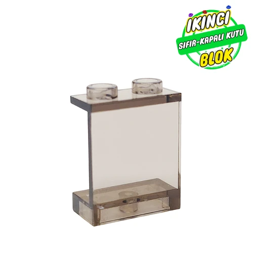 LEGO® Panel 1 x 2 x 2 [Hollow Studs] Şeffaf Kahverengi Sıfır