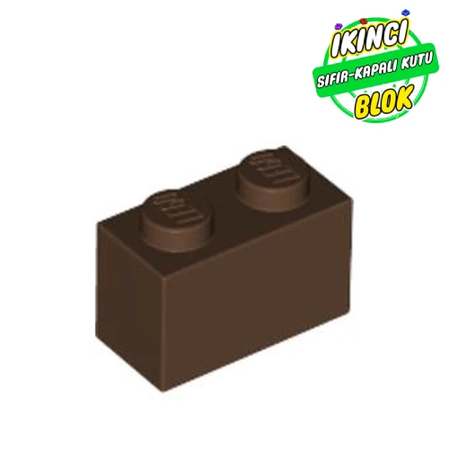 LEGO® 1 x 2 Tuğla Kahverengi Sıfır