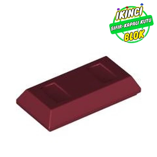 LEGO® 1 x 2 Külçe Koyu Kırmızı Sıfır