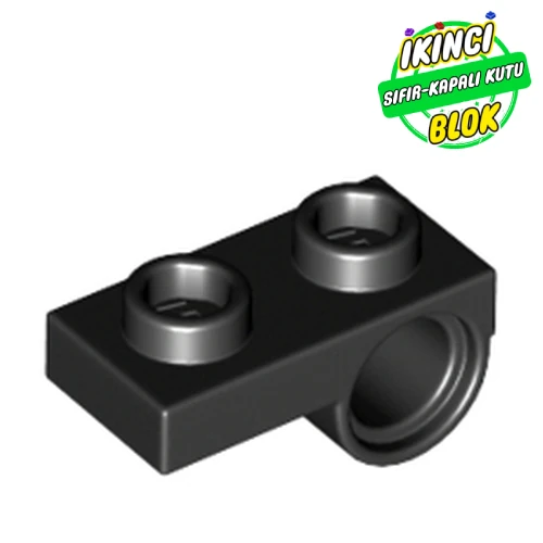 LEGO® Plate Special 1 x 2 with Pin Hole Underneath Siyah Sıfır