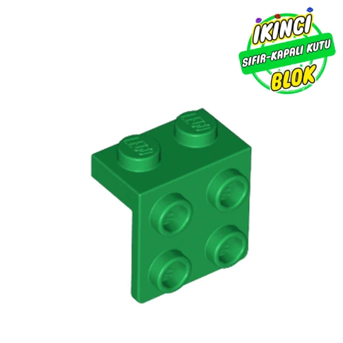 LEGO® Bracket 1 x 2 - 2 x 2 Yeşil Sıfır