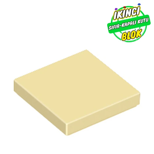LEGO® Tile 2 x 2 with Groove Bej Sıfır